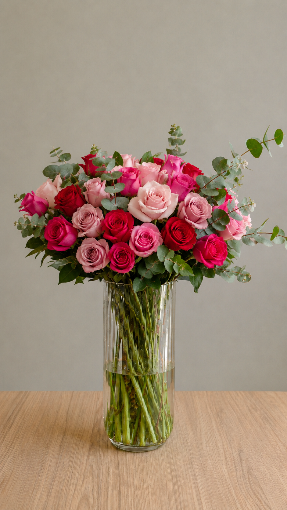 Vaso Canelado com Rosas - In Love