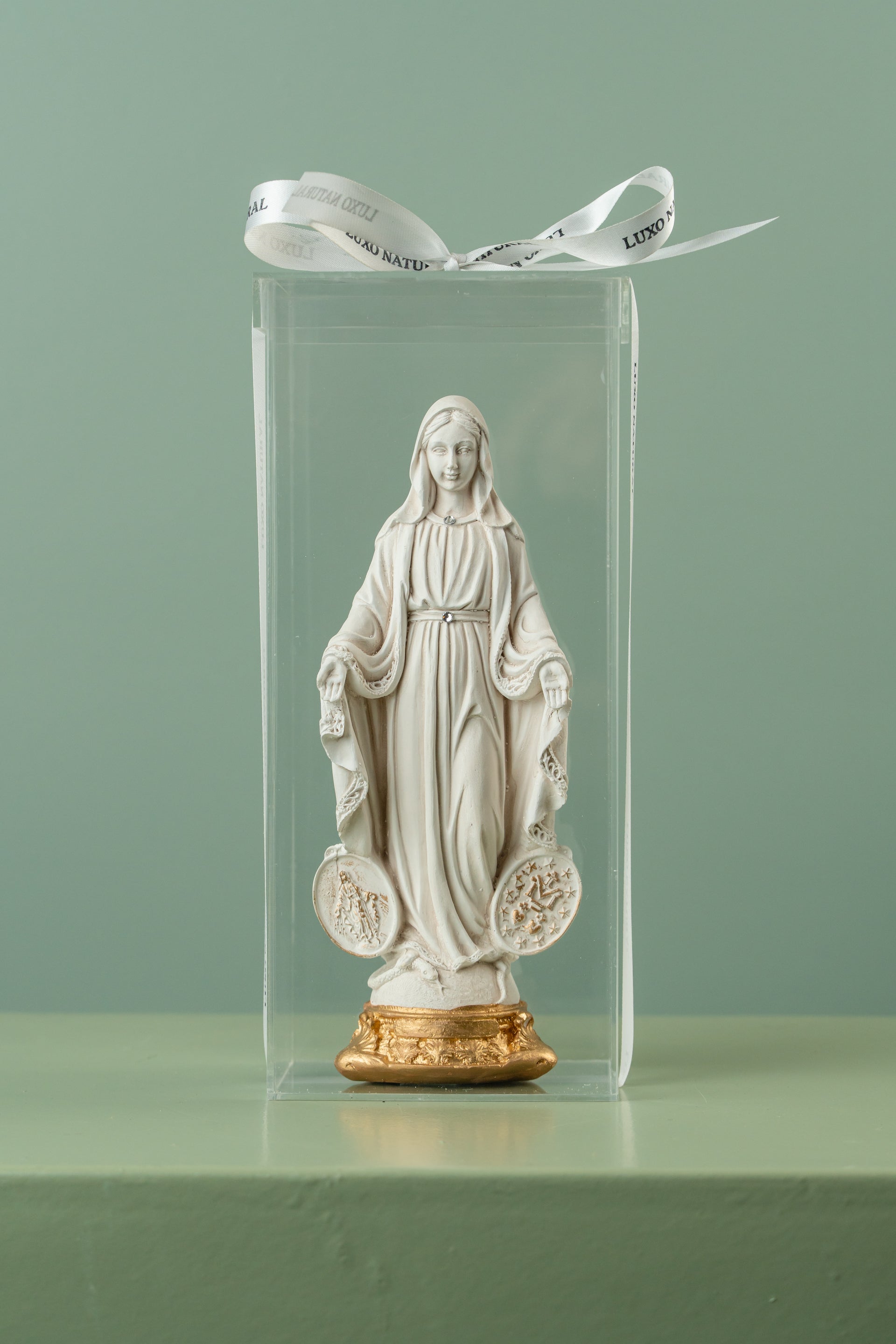 Nossa Senhora das Graças em Caixa de Acrílico — Imagem Sacra Premium | Luxo Natural