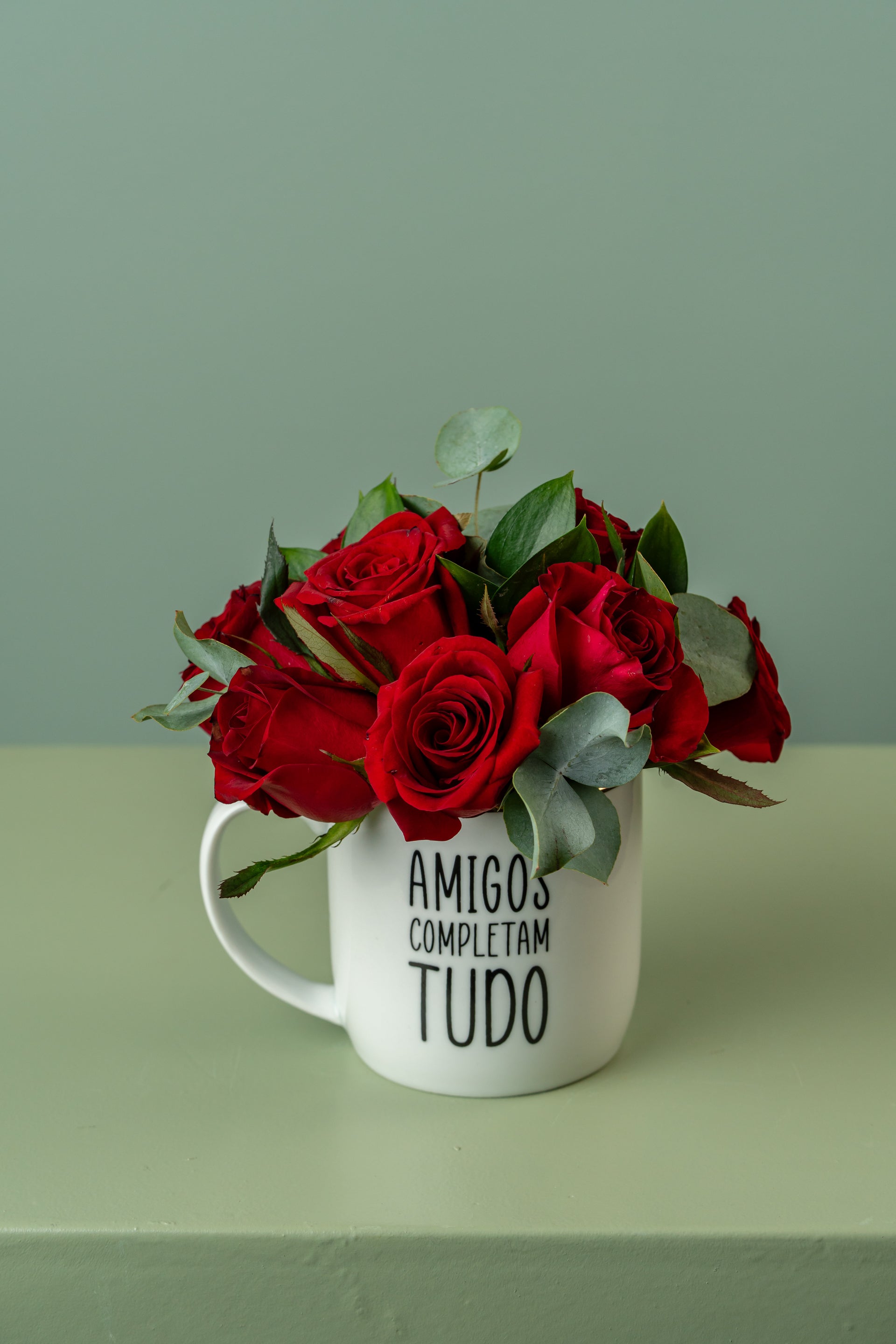 Caneca com Mix de Flores ou Rosas