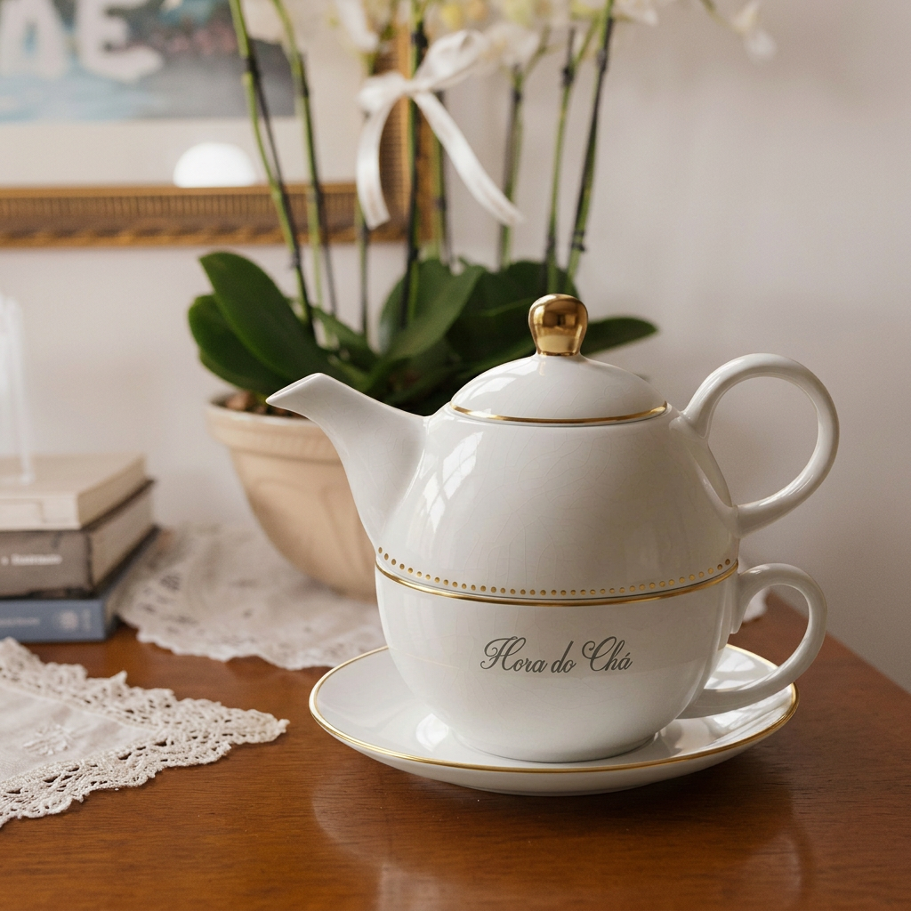 Bule Hora do Chá — Presente Especial para o Dia das Mães | Luxo Natural