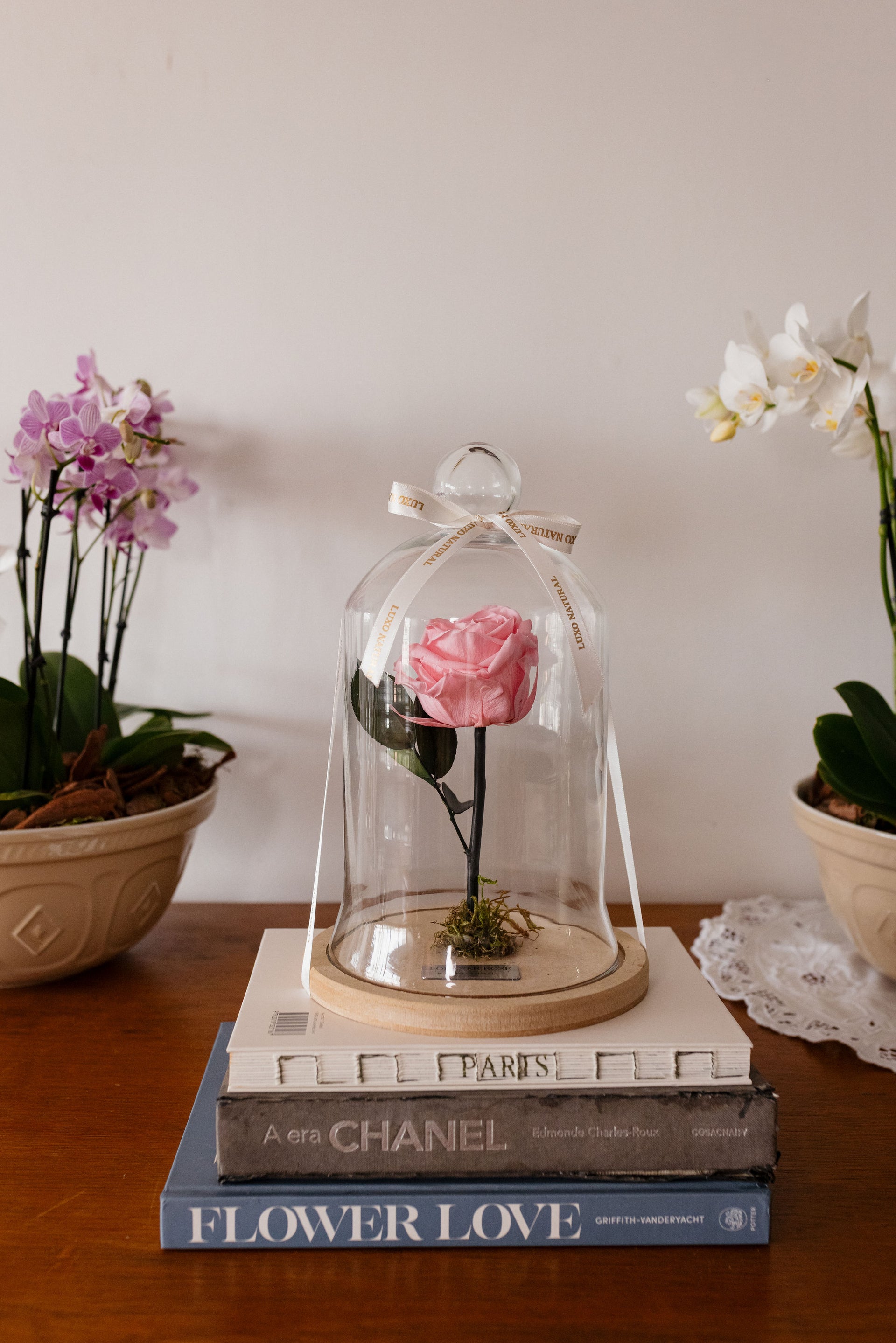 Forever Rose — Rosa Preservada na Cúpula de Vidro | Luxo Natural